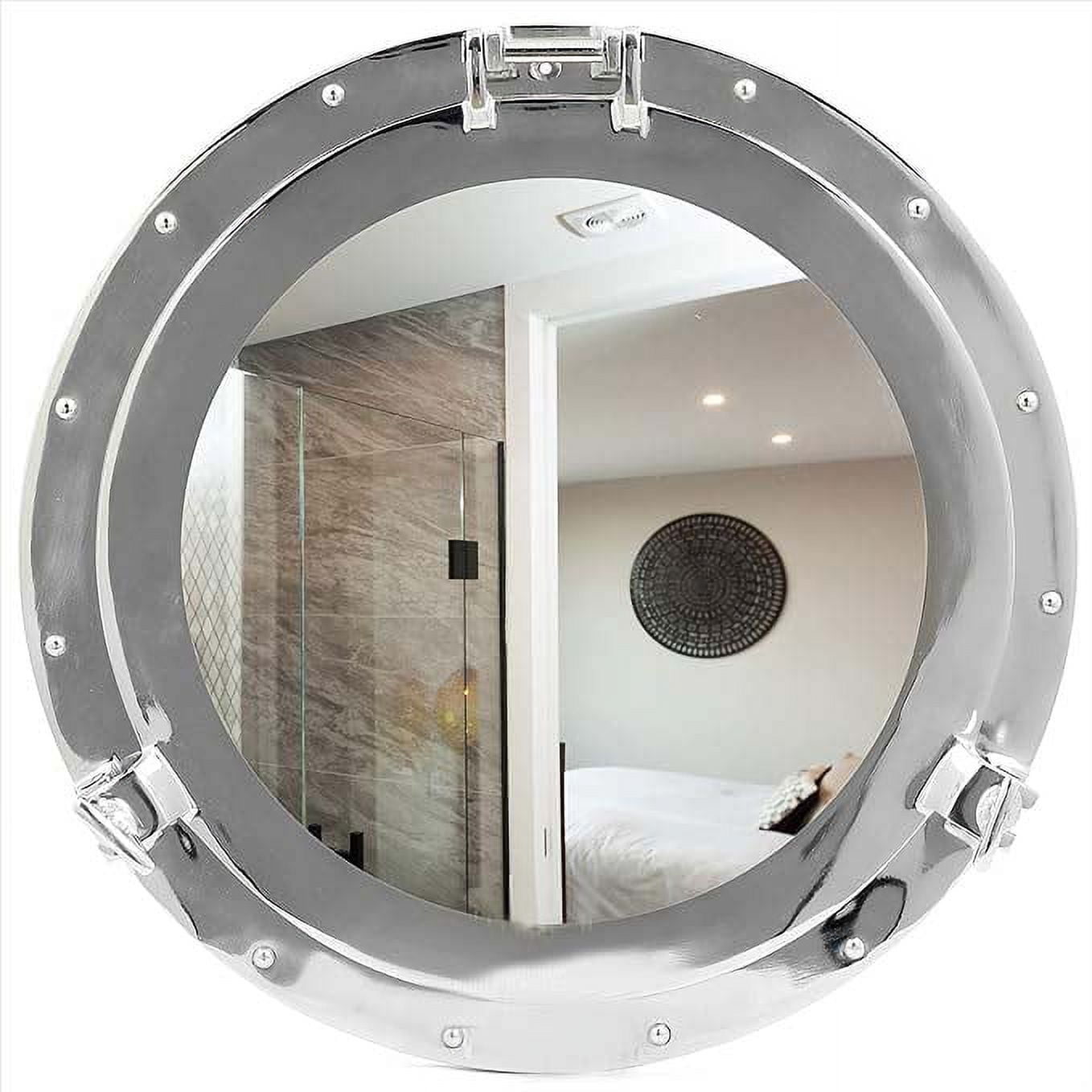 Thor Instruments Porthole Mirror Large Silver Metal Nautical wall ...
