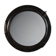 Porthole Mirror Wall Mount Iron Finish 36 Inches Diameter