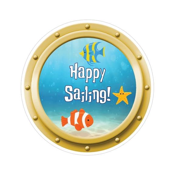 Porthole Under the Sea Scene Magnet Decoration Customized for your Stateroom Door on your Disney Cruise, Carnival, Royal Caribbean, Norwegian, etc