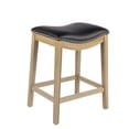 thumbnail image 1 of Porthos Home Acton Counter Stool With Sturdy Rubberwood Legs, Nailhead Trimming, PU Leather Upholstery And Backless Space-saving Design (For Bar Counters And Kitchen Islands), 1 of 6