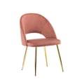 thumbnail image 1 of Porthos Home Batia Armless Dining Chairs With Elegant Velvet Upholstery, Tapered Gold Metal Legs And Ergonomic Rounded Back (Suitable For Dining Rooms And Kitchens Of All Sizes), 1 of 5