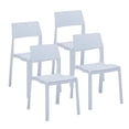thumbnail image 1 of Porthos Home Brock Stackable Dining Chairs, Overall Plastic (Set of 4), 1 of 6