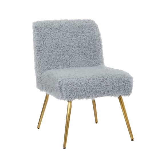 Porthos Home Gemma Dining Chairs, Plush Fabric, Gold Legs, Thick Seat