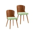 thumbnail image 1 of Porthos Home Karr Armless Dining Chairs, Beech Wood Back & Legs (Set of 2), 1 of 7