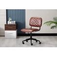 thumbnail image 1 of Porthos Home Kato Swivel Office Chair With PU Leather Upholstery, Low Back, Instant Adjustable Height And Durable Roller Caster Wheels (Armless Design Is Suitable For Small Offices And Home Studios), 1 of 6