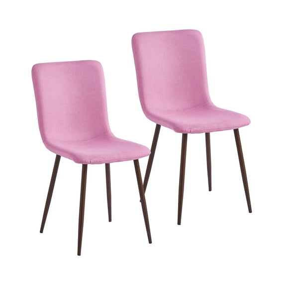 Porthos Home Lexi Dining Chairs, Fabric Upholstery, Iron Legs (Set of 2)