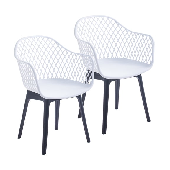 Porthos Home Miro Dining Chairs, Plastic Shell And Legs (Set of 2)