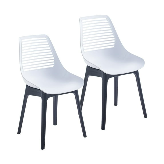 Porthos Home Moe Dining Chairs, Sturdy Plastic Shell And Legs (Set of 2)