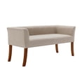 thumbnail image 1 of Porthos Home Nevis Fabric Upholstered Bench with Rubberwood Legs, 1 of 7