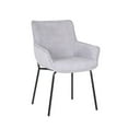 thumbnail image 1 of Porthos Home Remy Dining Chairs With Arms, Fabric And Iron Legs, 1 of 7