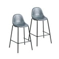 thumbnail image 1 of Porthos Home Theo Counter Stools, PU Leather Upholstery, Iron Legs (Set of 2), 1 of 8