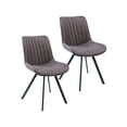 thumbnail image 1 of Porthos Home Vue Dining Chairs, Microfiber and Metal Legs (Set of 2), 1 of 7