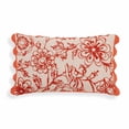 thumbnail image 1 of TOV Furniture Portia Orange Embroidered Cotton Flex 20 x 12 inch Accent Cushion, 1 of 5