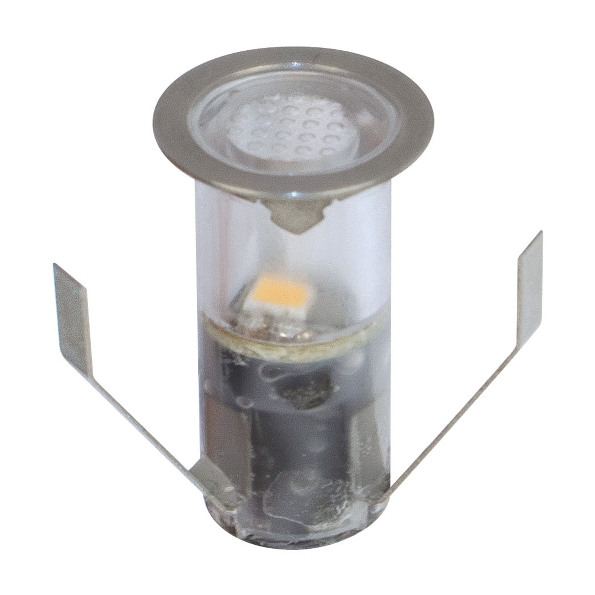Portico White Stainless Steel Outdoor Recessed LED Light 5/8"