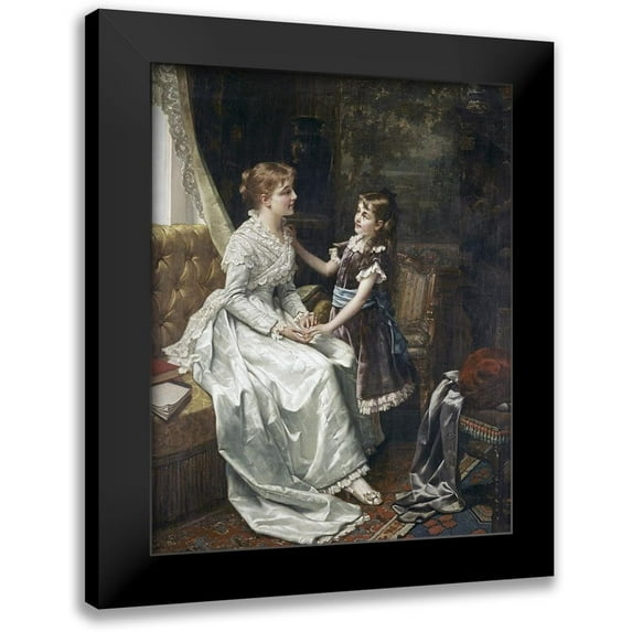 Portielje, Jon Frederick Pieter 15x18 Black Modern Framed Museum Art Print Titled - Morning Room