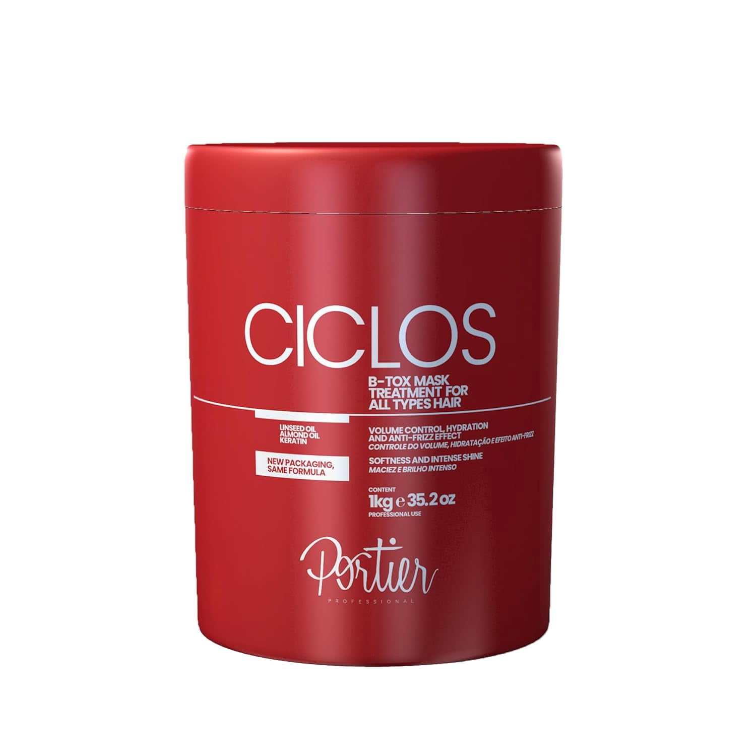 Masque Capillaire Portier Ciclos – 250g, Nourrissant Aux Vitamines Pour Tous Types De Cheveux
