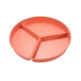 thumbnail image 1 of Portion Control Plate 9.8 inch 1Piece, Divided Plates for Adults with 3 Compartments, Microwave and Dishwasher Safe，Suitable for Adult Weight Loss(Orange), 1 of 6
