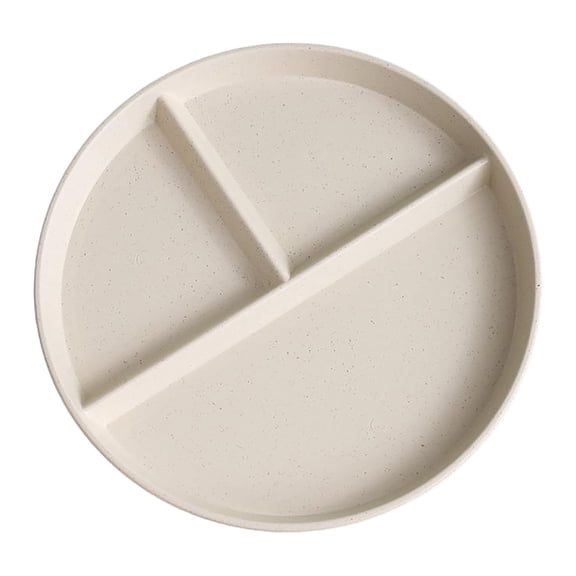 Portion Control Plate for Adults, Weight Loss, 2-Pack Round Bariatric Plate, 3 Compartment Reusable Wheat Straw, Microwave & Dishwasher Safe corelle divided plates