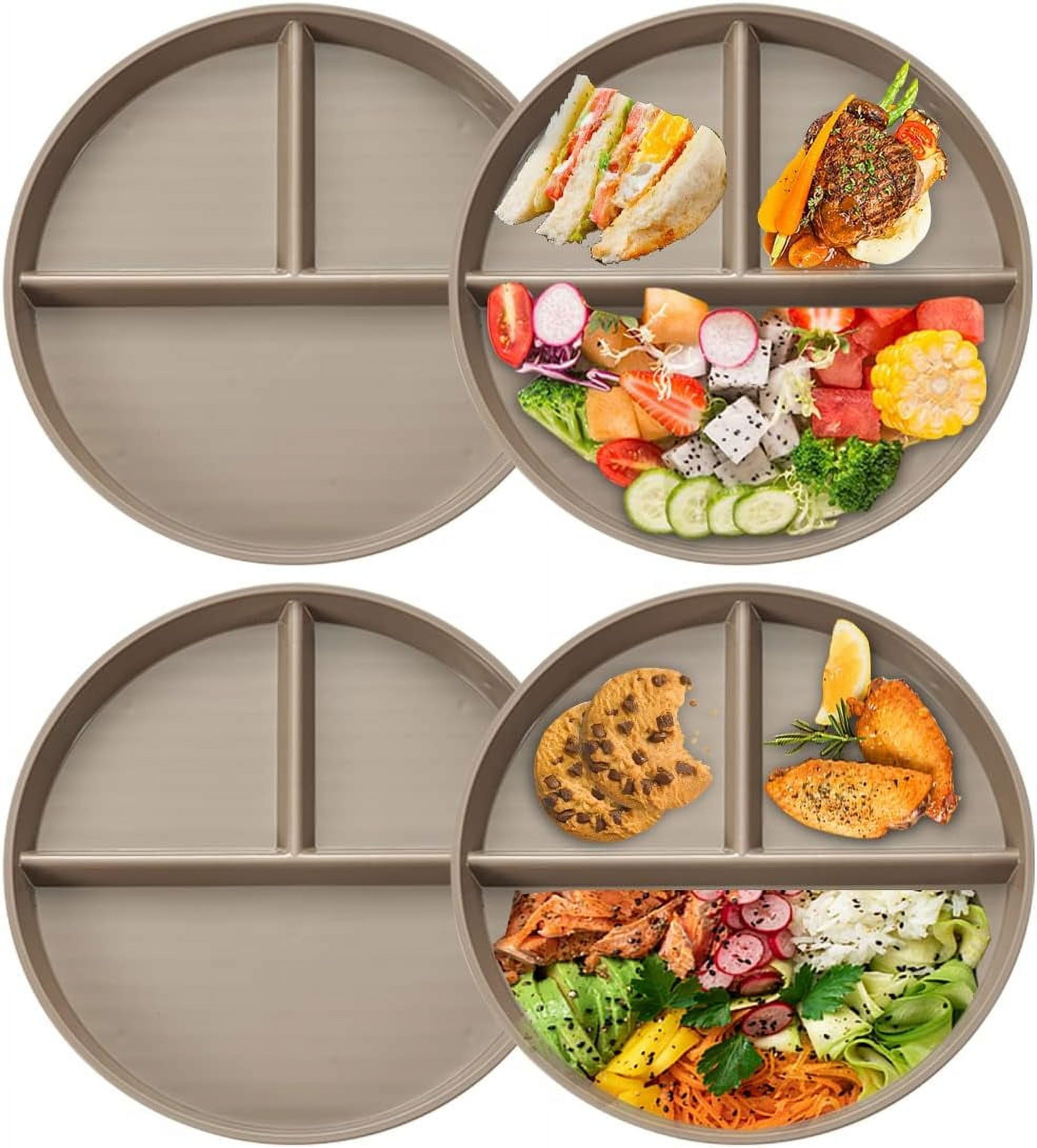 Portion Control Plate For Adults Weight Loss, Round Bariatric Portion