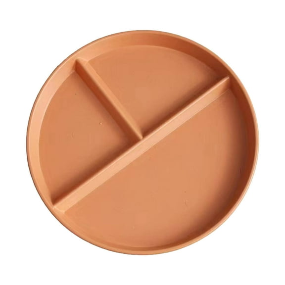Portion Control Plates, Divided Plates for Adults, Portion Control Plate for Weight Loss, 9 Inch Round Divided Plates for Dinner, 3 Compartment Plates Suitable for Balanced Eating