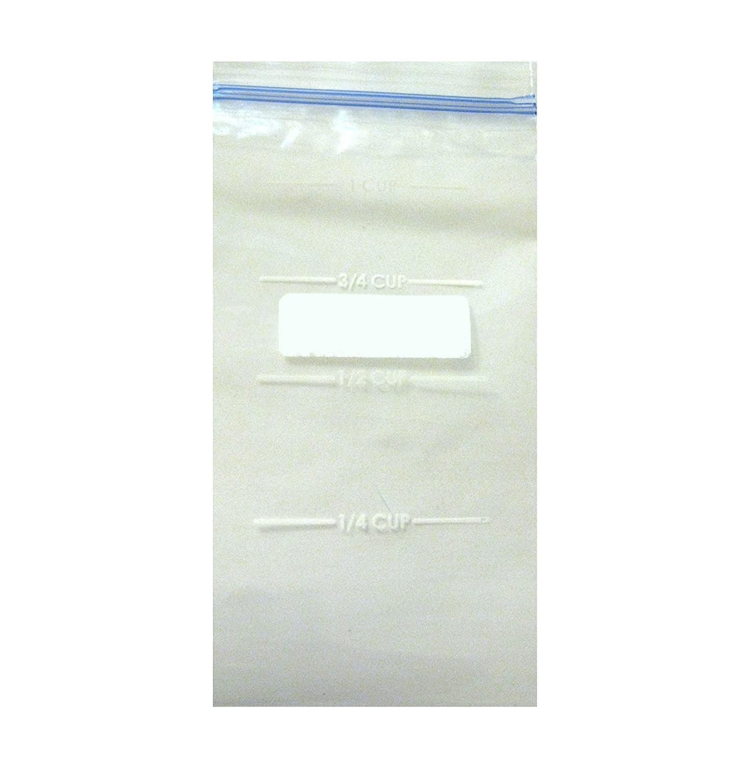 Portion Control Zip Lock Plastic Bags CALORIE CHART for 100 Calorie Packs of Snack Nuts BPA FREE