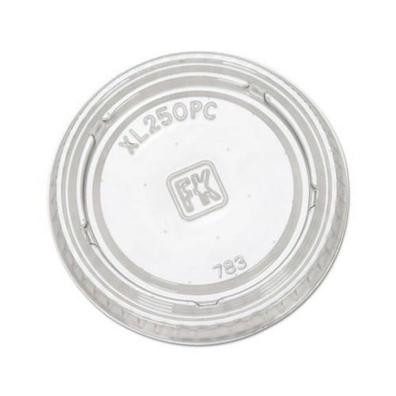 Portion Cup Lids Fits 1.5-2.5oz Cups, Clear