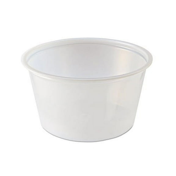 Portion Cups 4oz, Clear, 125/Sleeve, 20 Sleeves/Carton