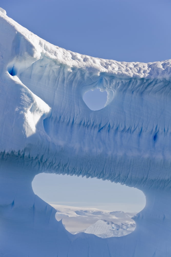 Portion Of A Gigantic Iceberg In Wilhelmina Bay Off Enterprise Island In The Antarctic Peninsula Canvas Art - Ron Watts Design Pics (22 x 34)