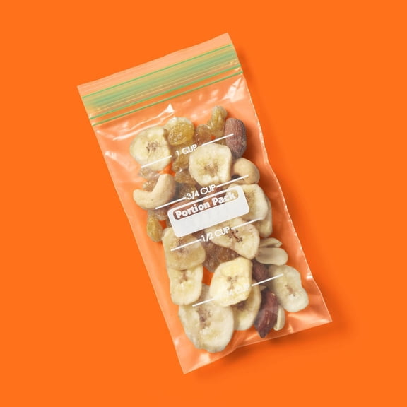 64 Count Snack Storage Bags, Portable Divided Pouches, Great for Snacks, Fruits and Daily Food Portioning and On-the-go Use