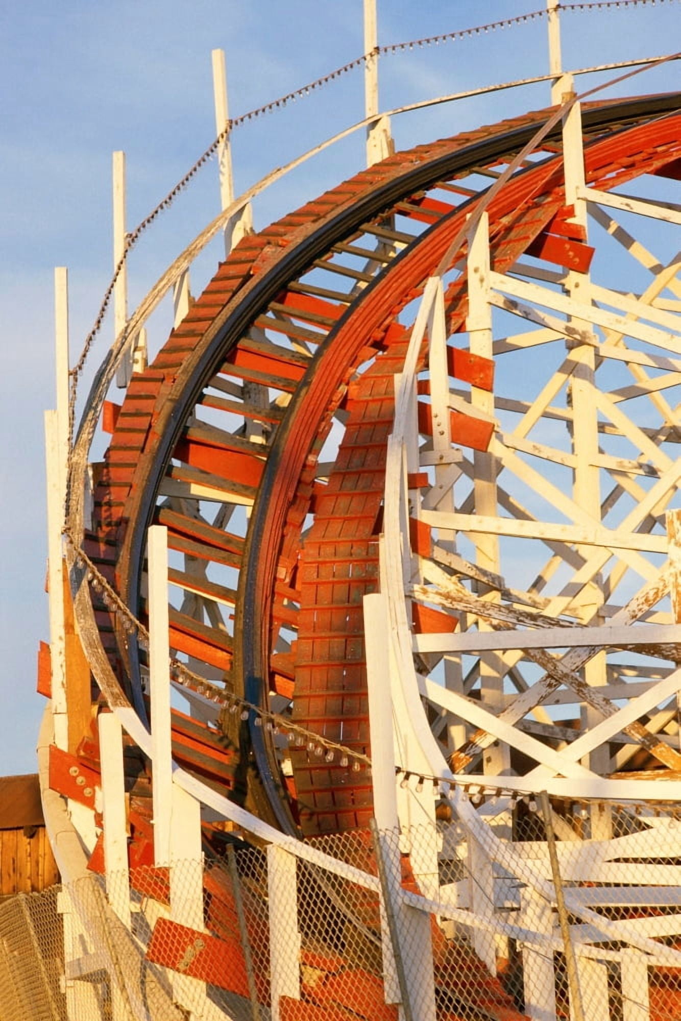 Portion of rollercoaster Canvas Art - Panoramic Images (24 x 36)