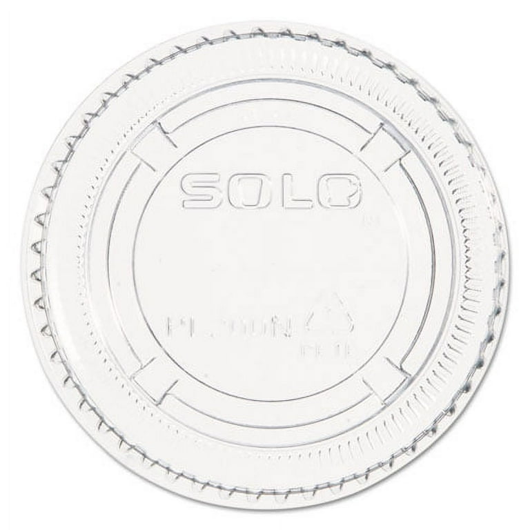 Portion/Souffle Cup Lids, PET, Fits 1.5 oz to 2.5 oz Cups, Clear, 2,500/Carton Portion/Souffle Cup Lids, PET, Fits 1.5 oz to 2.5 oz Cups, Clear, 2,500/Carton
