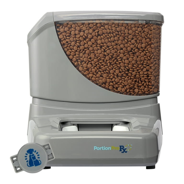PortionPro Rx Automatic Pet Feeder with Active RFID Technology Prevents Food Stealing Perfect for Prescription Diets Schedules Meals for Multiple