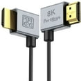 thumbnail image 1 of Portkeys 8K Ultra Thin HDMI Cable Suit 2.5mm Diameter, HDMI A to A Slim Soft Cord 48Gbps Ultra High Speed HDMI 2.1 Cord 8K@60Hz, HDR, eARC, 3D for Monitor, PS5, Xbox, PC, HDTV (A to A, 30cm), 1 of 8