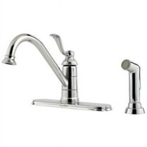 Portland 1-Handle Kitchen Faucet with Side Spray in Polished Chrome