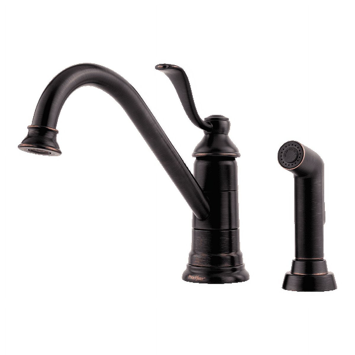 Portland 1-Handle Kitchen Faucet with Side Spray in Tuscan Bronze
