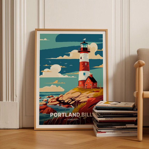 Portland Bill Lighthouse England Wall Decor