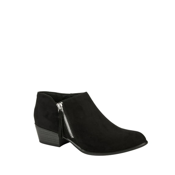 Portland Boot Company Women's Side Zip Faux Suede Bootie