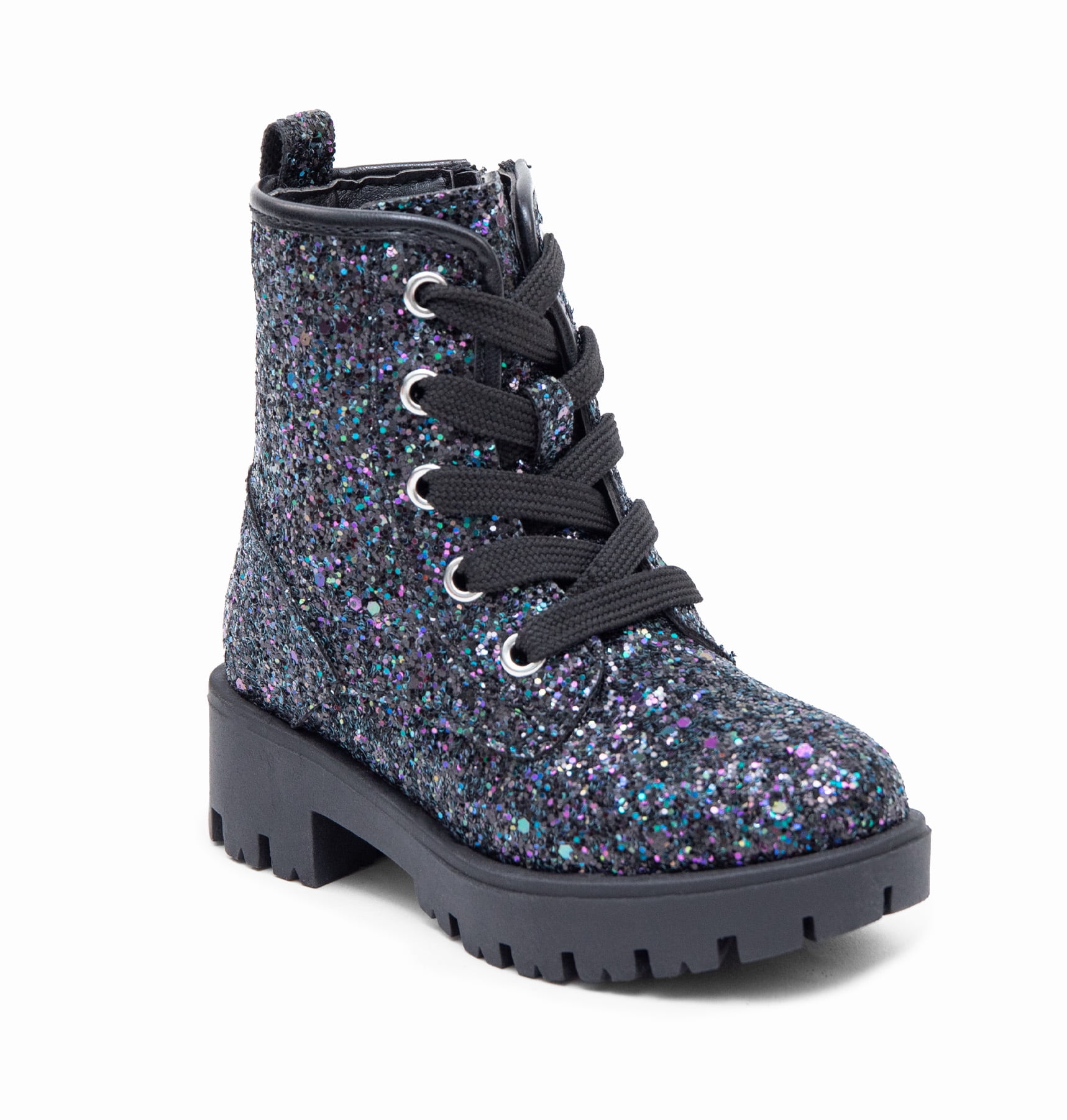 Portland Boots Toddler & Kids Girls Glitter Combat Boots, Sizes 712