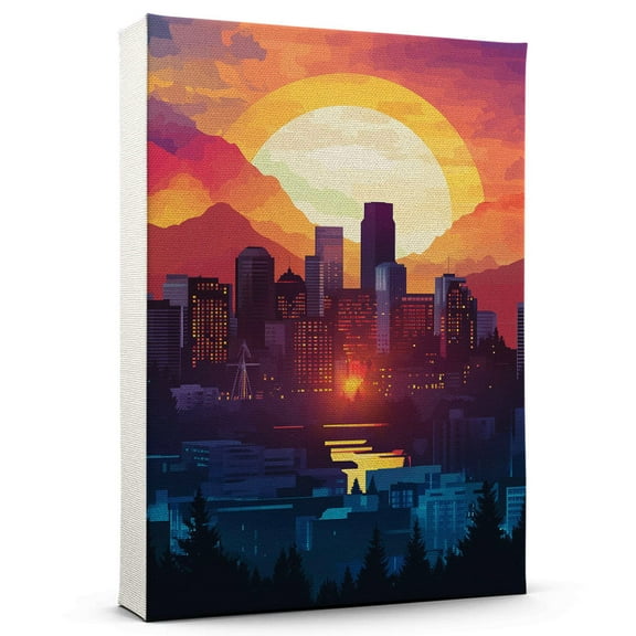 Portland Canvas Print, Oregon Canvas Wall Art, Portland Decor Travel Canvas, Oregon Travel Gift, Housewarming Gift - 99AZ1108