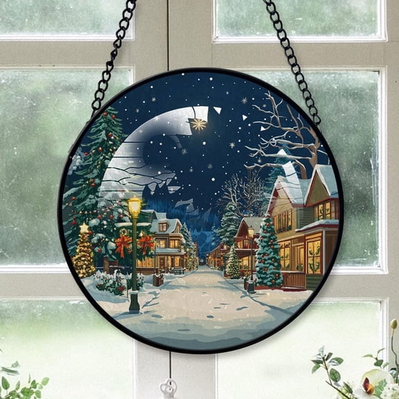 Portland City Oregon, Personalized Ornaments, Portland Ornaments 2025, Portland Gift, Stained Glass Suncatcher Gift for Travel Lover 25vIj9
