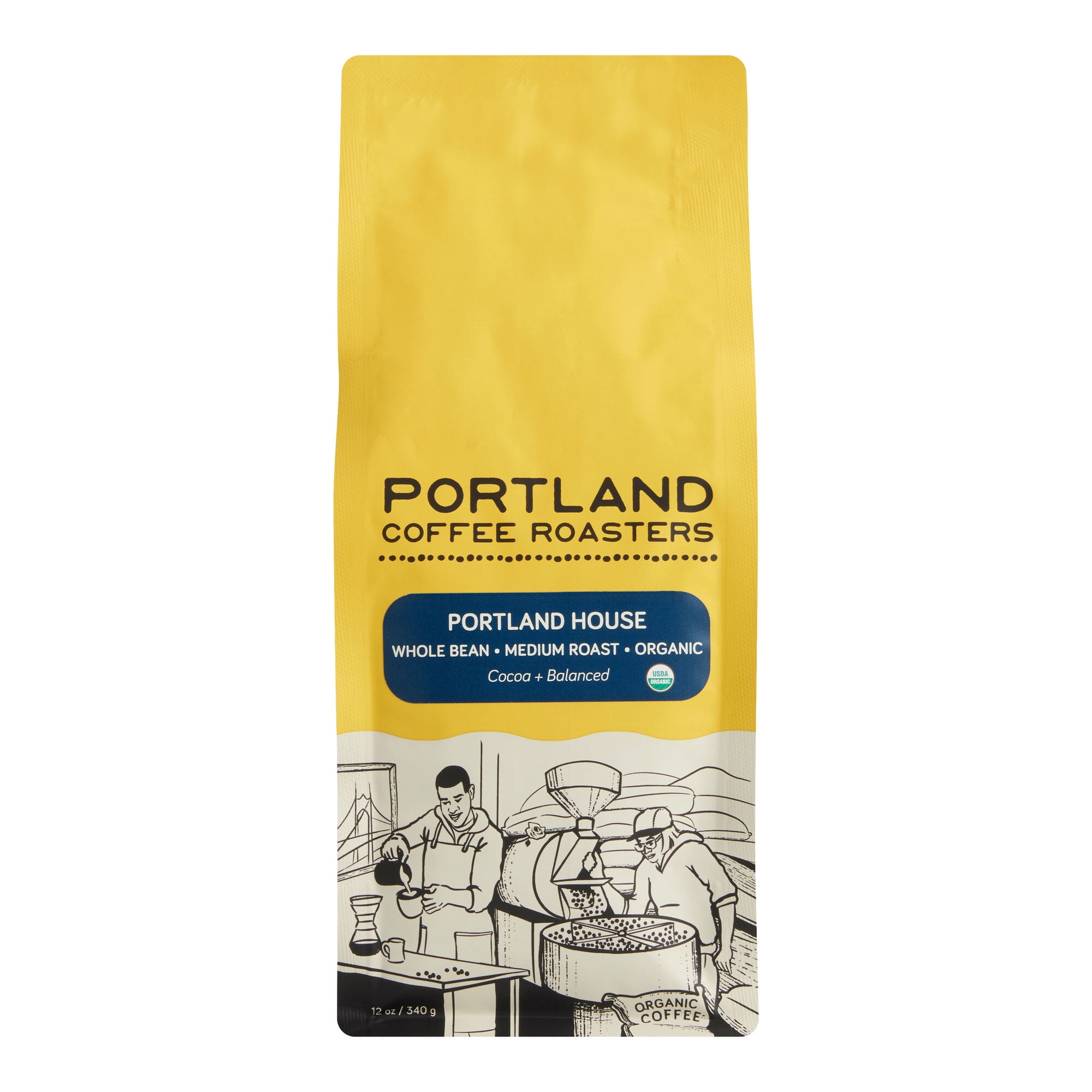 Portland Coffee Portland House Organic Whole Bean Coffee 12 oz