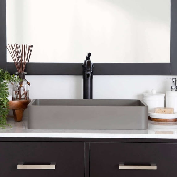 Portland Collection 20 Inch Concrete Vessel Sink