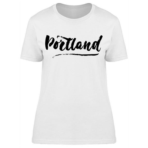 Portland Hand Drawn T-Shirt Women -Image by Shutterstock, Female Large