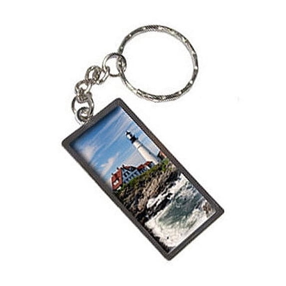 Portland Head Lighthouse Me Keychain Key Chain Ring