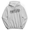 thumbnail image 1 of Portland Humor Graphic White Men's Crewneck Sweatshirt Hoodie, 1 of 1
