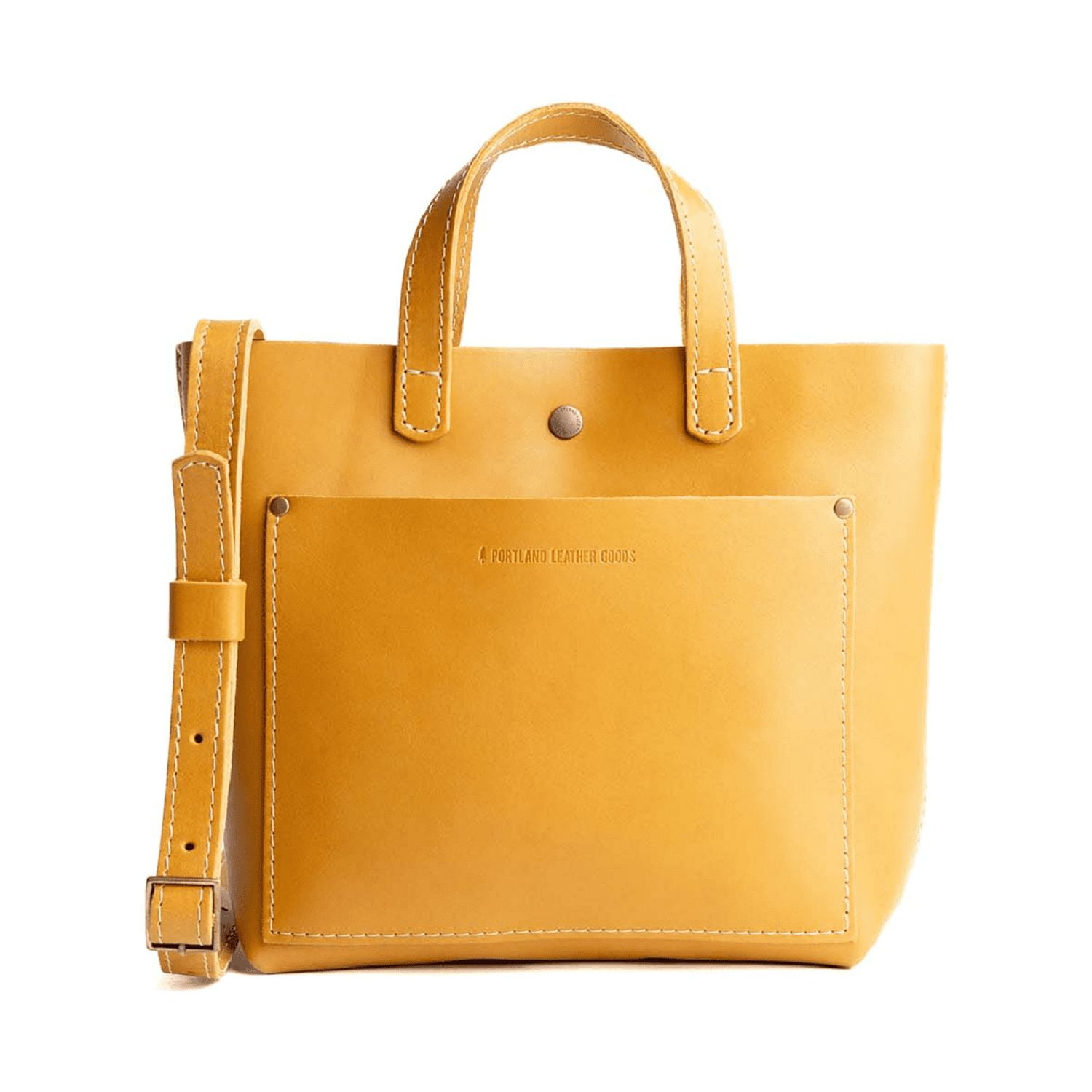 Portland Leather Crossbody Tote, SUNFLOWER