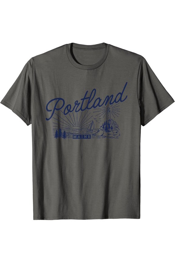 Portland Maine Coastal Lighthouse T-Shirt
