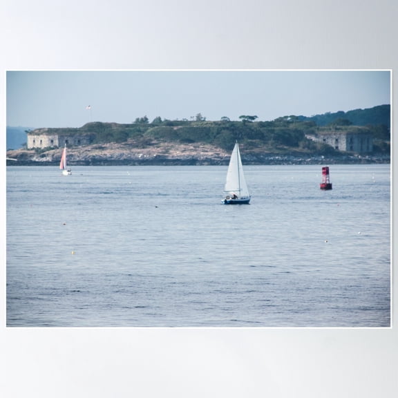 Portland Maine Poster Wall Art, Modern Wall Decor For Living Room Bedroom, 8x12 UNFRAMED