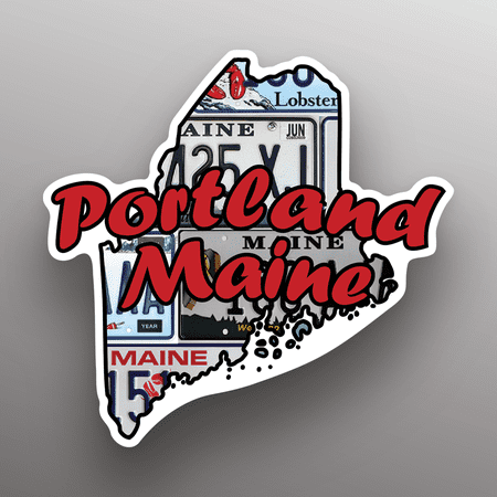 Portland Maine State Shape Great Gift Idea Single 5 Inch Magnet Made in The USA Car Auto Tool Box Refrigerator Magnet S11844