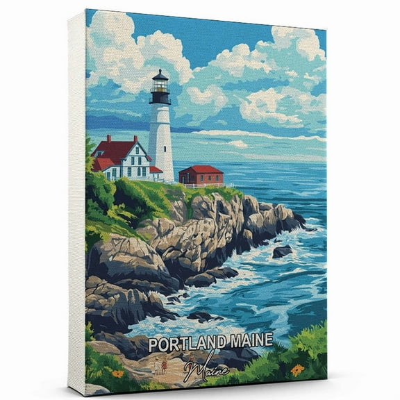 Portland Maine Travel Global Destination Canvas Maine Canvas Celebrate Your Favorite Destination A Sophisticated Touch to Any Room